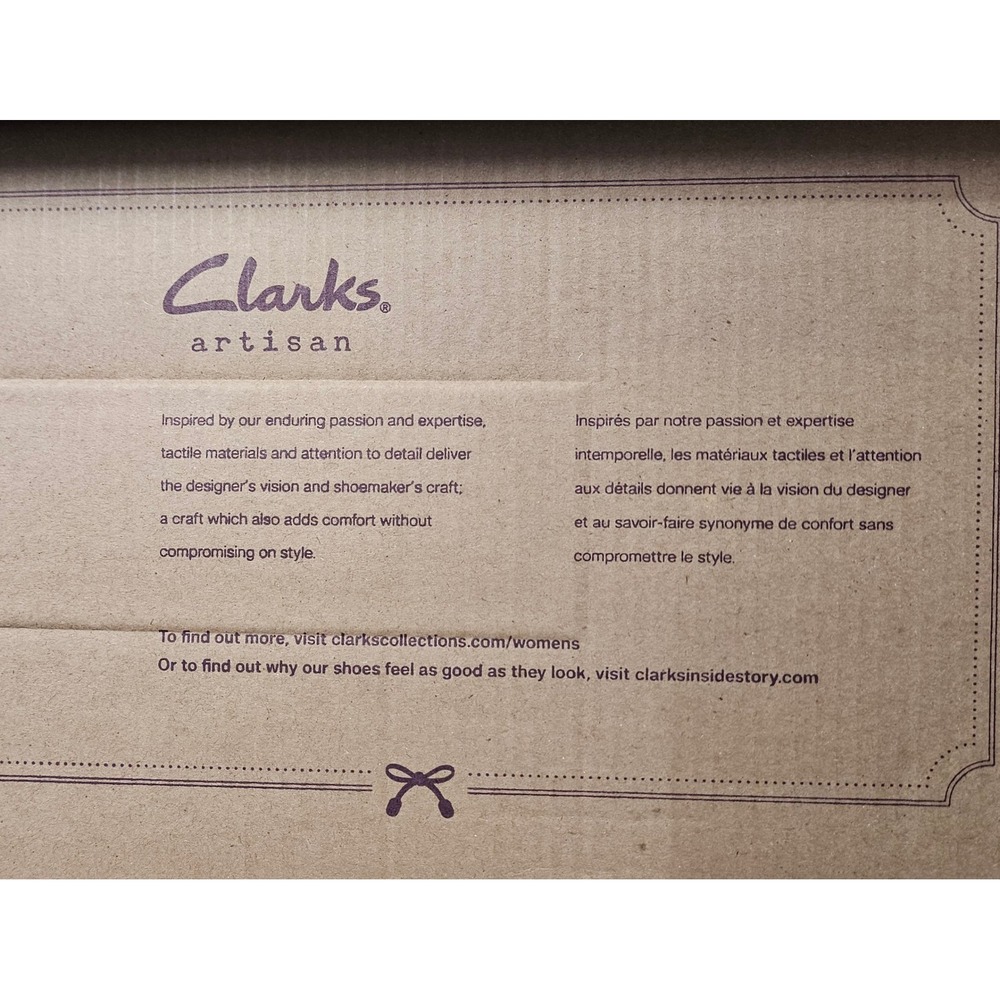 Clarks Medora Frost Aubergine Suede Mary Jane Flats Shoes Women US 7.5 M - Picture 9 of 9